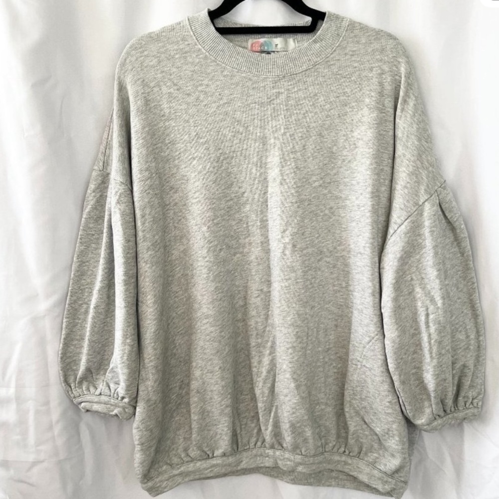 Free People Beach Oversized Sweatshirt with peephole back Size M